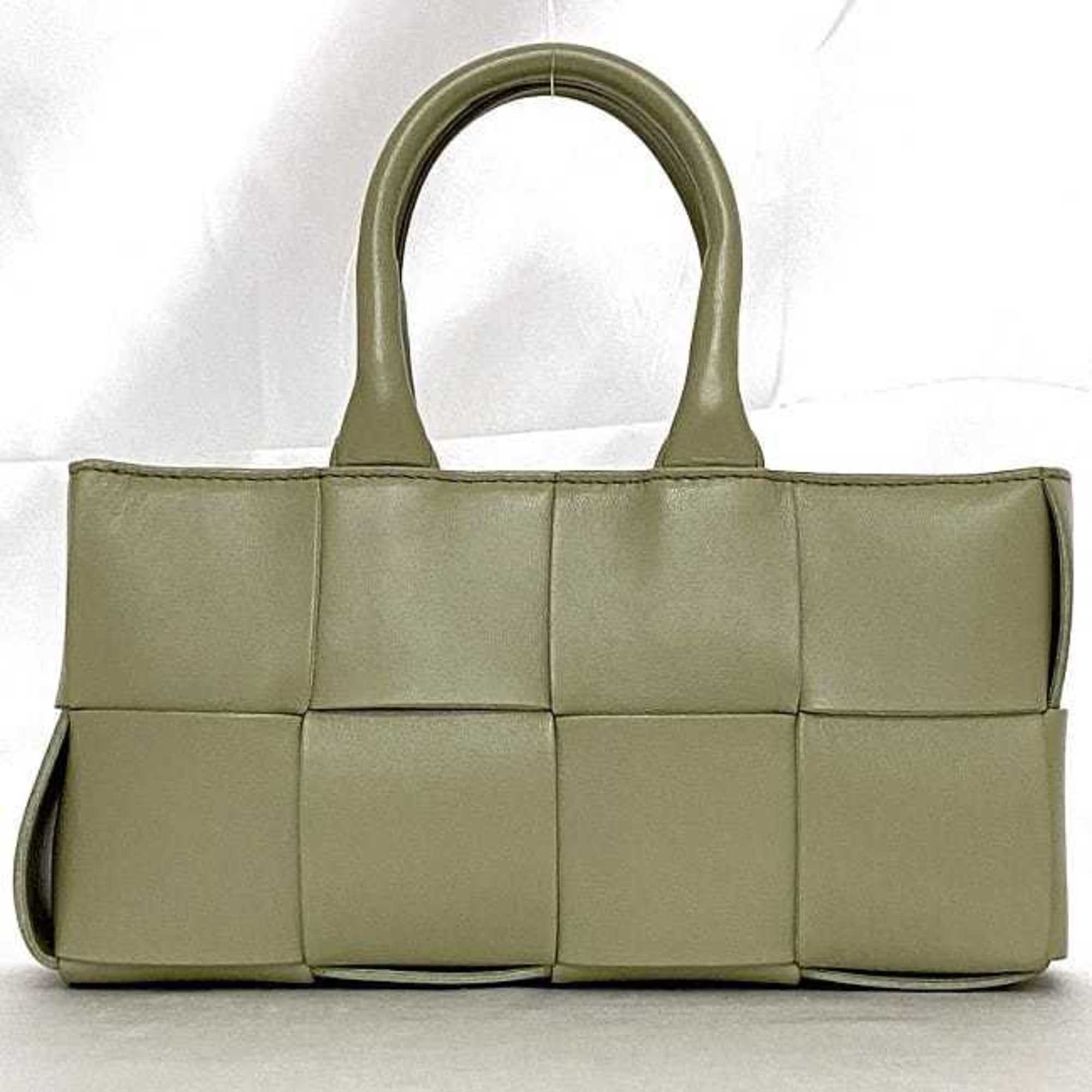 Bottega Veneta 2-way bag East West Light Green Arco f-20865 Bag Leather BOTTEGA VENETA Shoulder Handbag Smoky color Hand