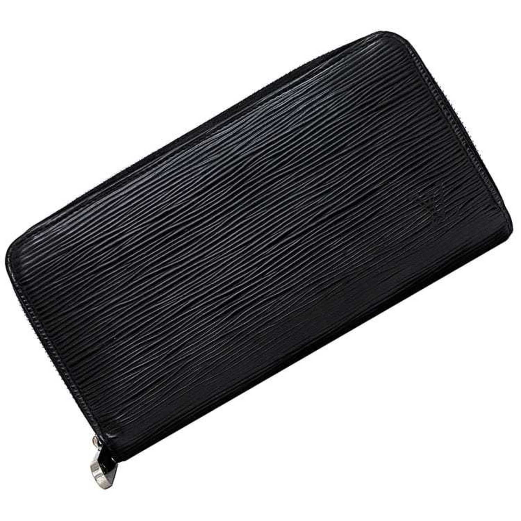 Louis Vuitton Round Long Wallet Zippy Black Noir Epi M60072 Leather CA3173 LOUIS VUITTON LV Men's