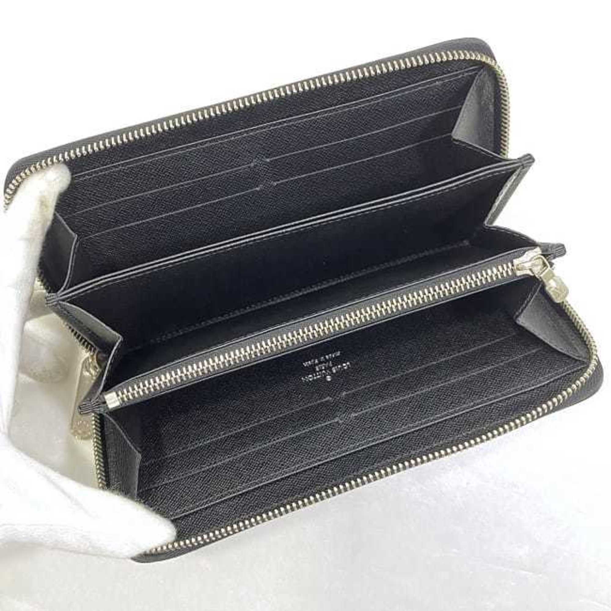 Louis Vuitton Round Long Wallet Zippy Black Noir Epi M60072 Leather CA3173 LOUIS VUITTON LV Men's