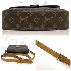 Louis Vuitton Shoulder Bag Saint-Cloud GM Brown Monogram M51242 Pochette Canvas Tanned Leather TH0904 LOUIS VUITTON Flap Women's