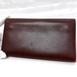 Cartier Bi-fold Long Wallet Bordeaux Must Leather Men's Women's Chic