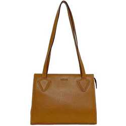 LOEWE Shoulder Tote Bag Brown Leather Grain Women's