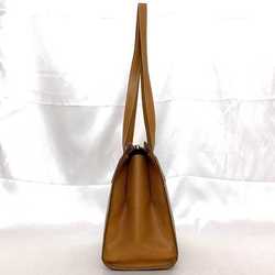 LOEWE Shoulder Tote Bag Brown Leather Grain Women's