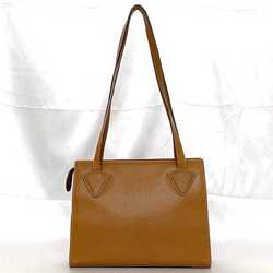 LOEWE Shoulder Tote Bag Brown Leather Grain Women's