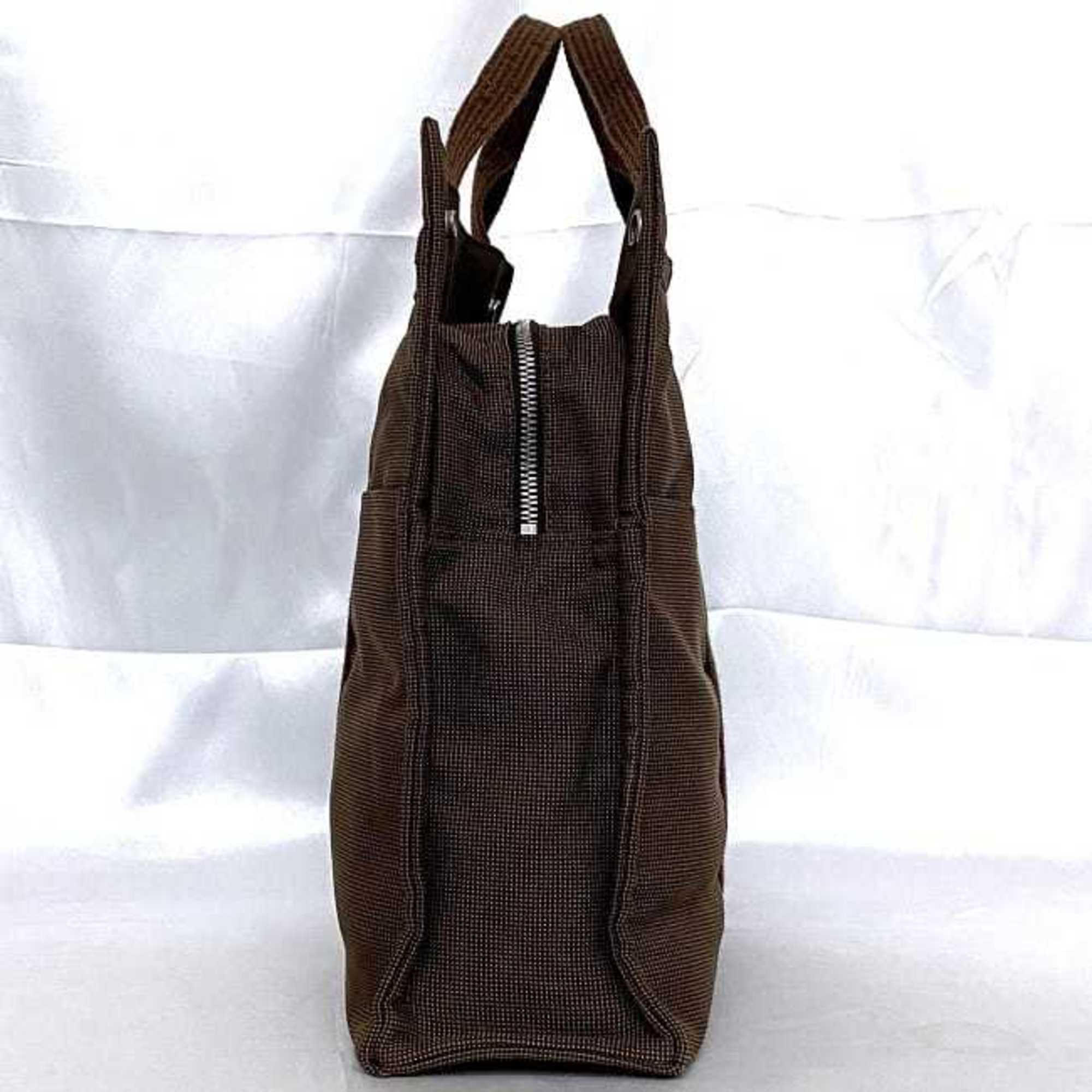 Hermes MM Brown Air Line Canvas HERMES Men's Women's Bag