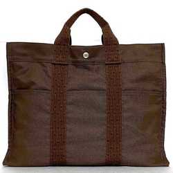 Hermes MM Brown Air Line Canvas HERMES Men's Women's Bag