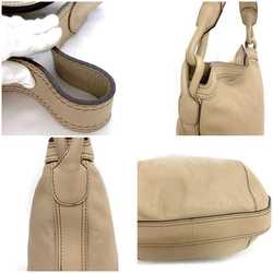 LOEWE bag beige leather women's a4