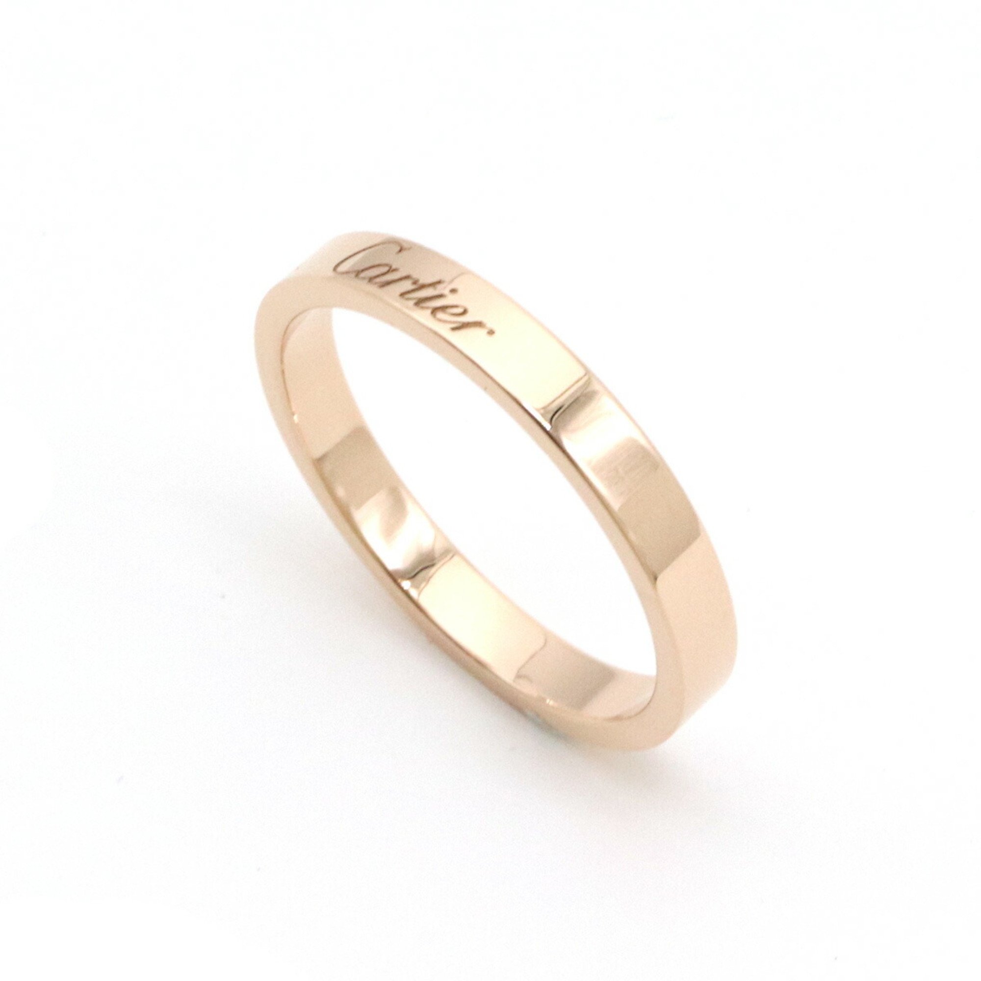 Cartier C de Wedding Ring, K18PG Pink Gold #60, Size 19.5 B4087200