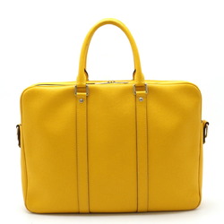 LOUIS VUITTON Louis Vuitton Taiga PDV Porte Document Voyage PM Bag Jaune Yellow Shoulder strap missing M30636