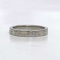 Tiffany Notes Ring ec-20928 Silver Size 7.5 Ag 925 SILVER TIFFANY&Co. Letter Engraving Ladies