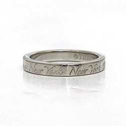 Tiffany Notes Ring ec-20928 Silver Size 7.5 Ag 925 SILVER TIFFANY&Co. Letter Engraving Ladies