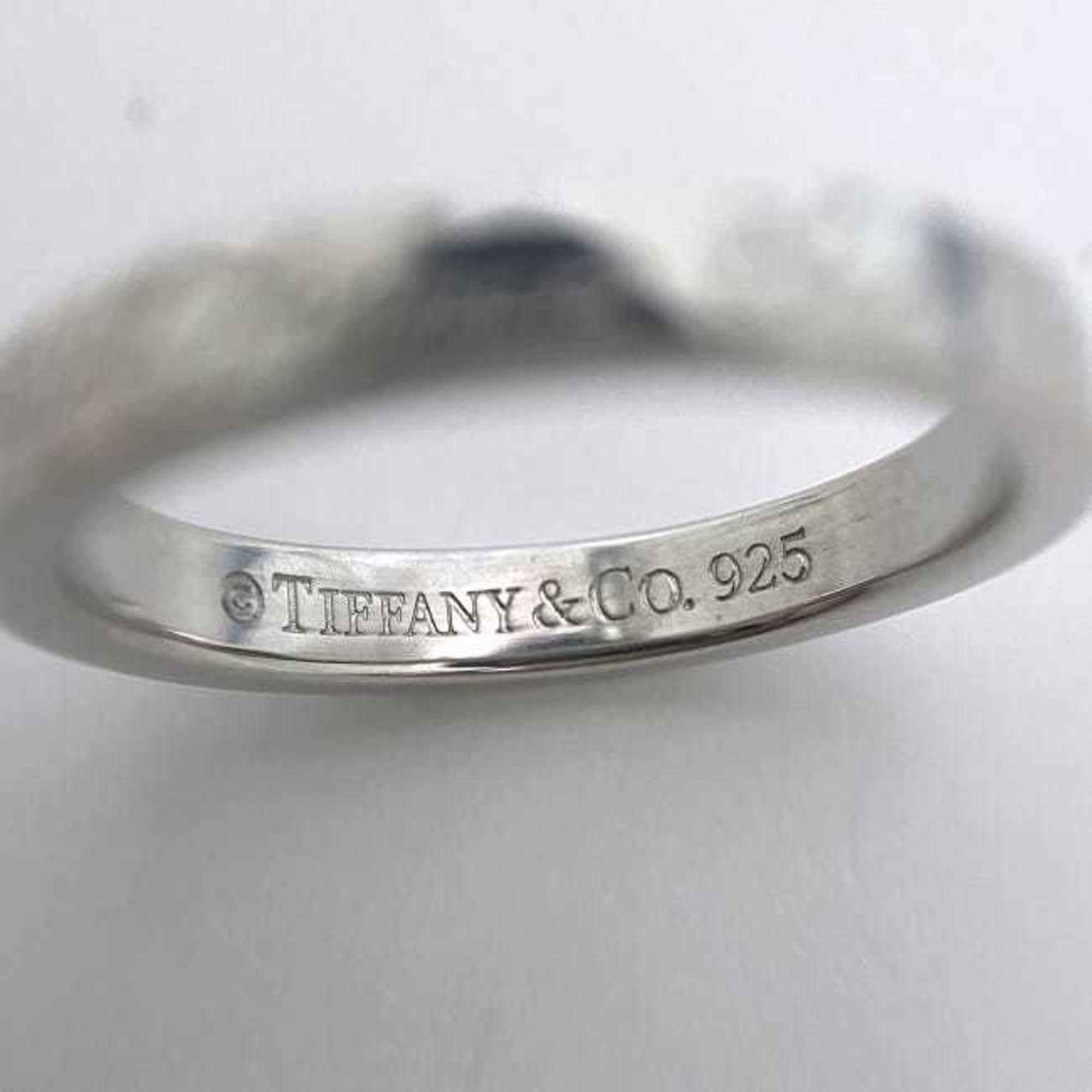 Tiffany Notes Ring ec-20928 Silver Size 7.5 Ag 925 SILVER TIFFANY&Co. Letter Engraving Ladies