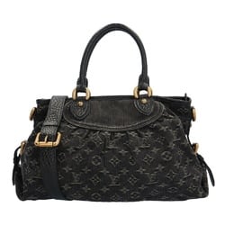 Louis Vuitton Neo Cavi MM Monogram Denim Shoulder Bag M95351 Black Women's LOUIS VUITTON