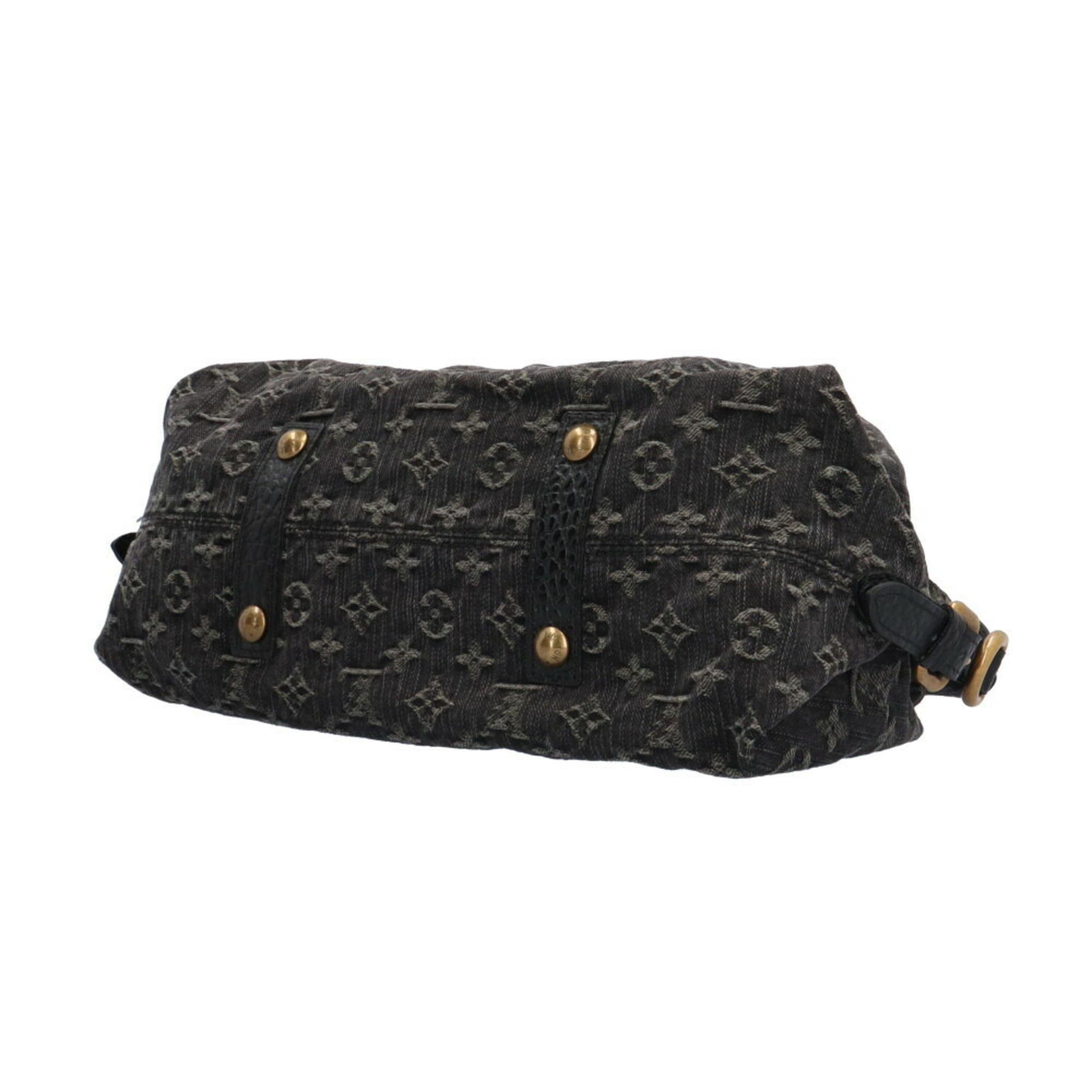 Louis Vuitton Neo Cavi MM Monogram Denim Shoulder Bag M95351 Black Women's LOUIS VUITTON