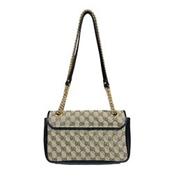 Gucci GG Marmont Shoulder Bag Canvas 443497 Beige Women's GUCCI