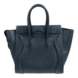 Celine Micro Shopper Luggage Handbag Leather 189793DRU.38NO Black Women's CELINE