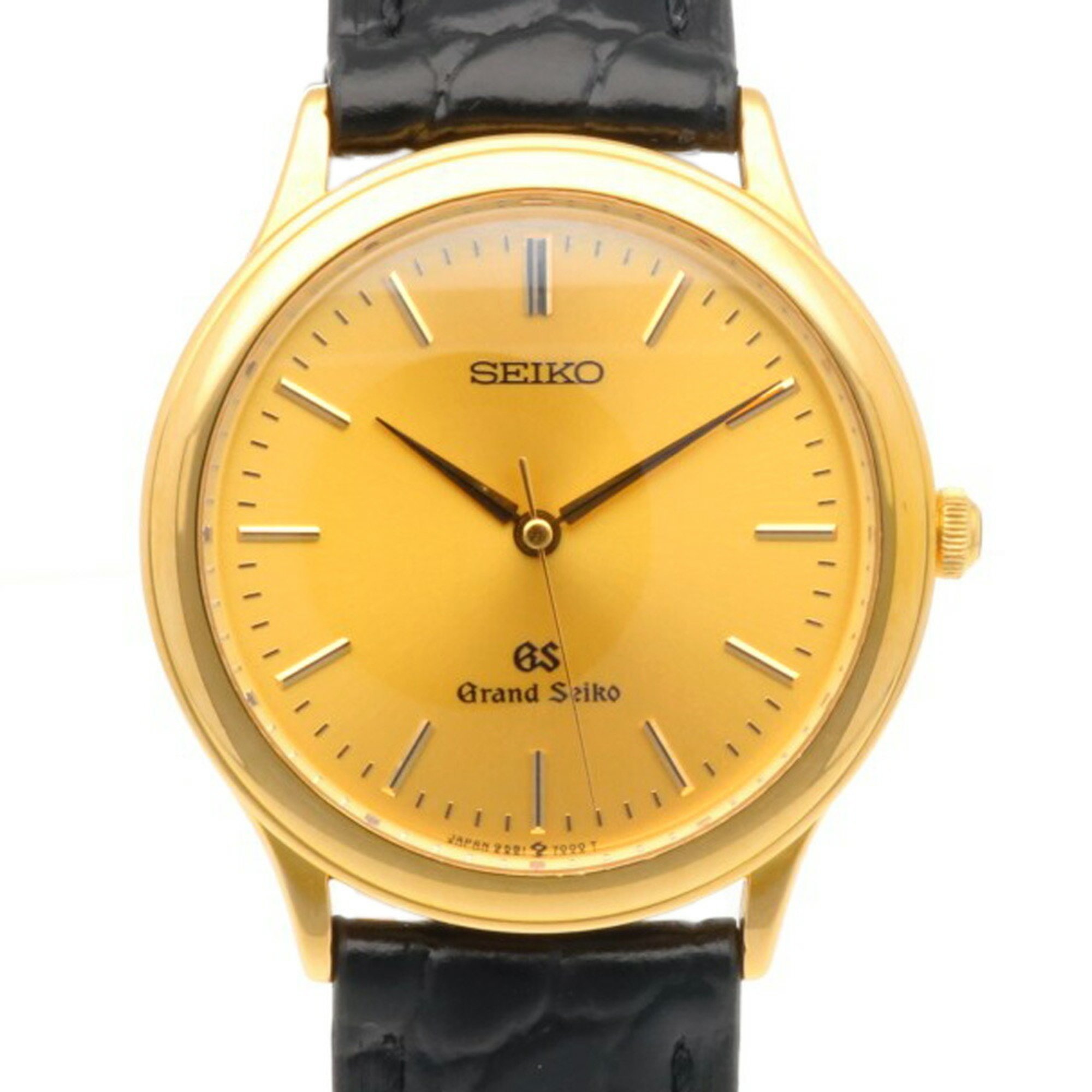 Seiko Watch 18K 9581-7000 Quartz Men's SEIKO Defective Product Not Waterproof GRAND Grand