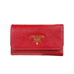 Prada Saffiano Key Case Leather 1PG222 Women's PRADA