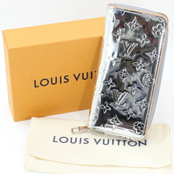 Louis Vuitton Long Wallet Monogram Mirror Zippy Vertical Men's Black Round M80808 Cool Zip LOUIS VUITT