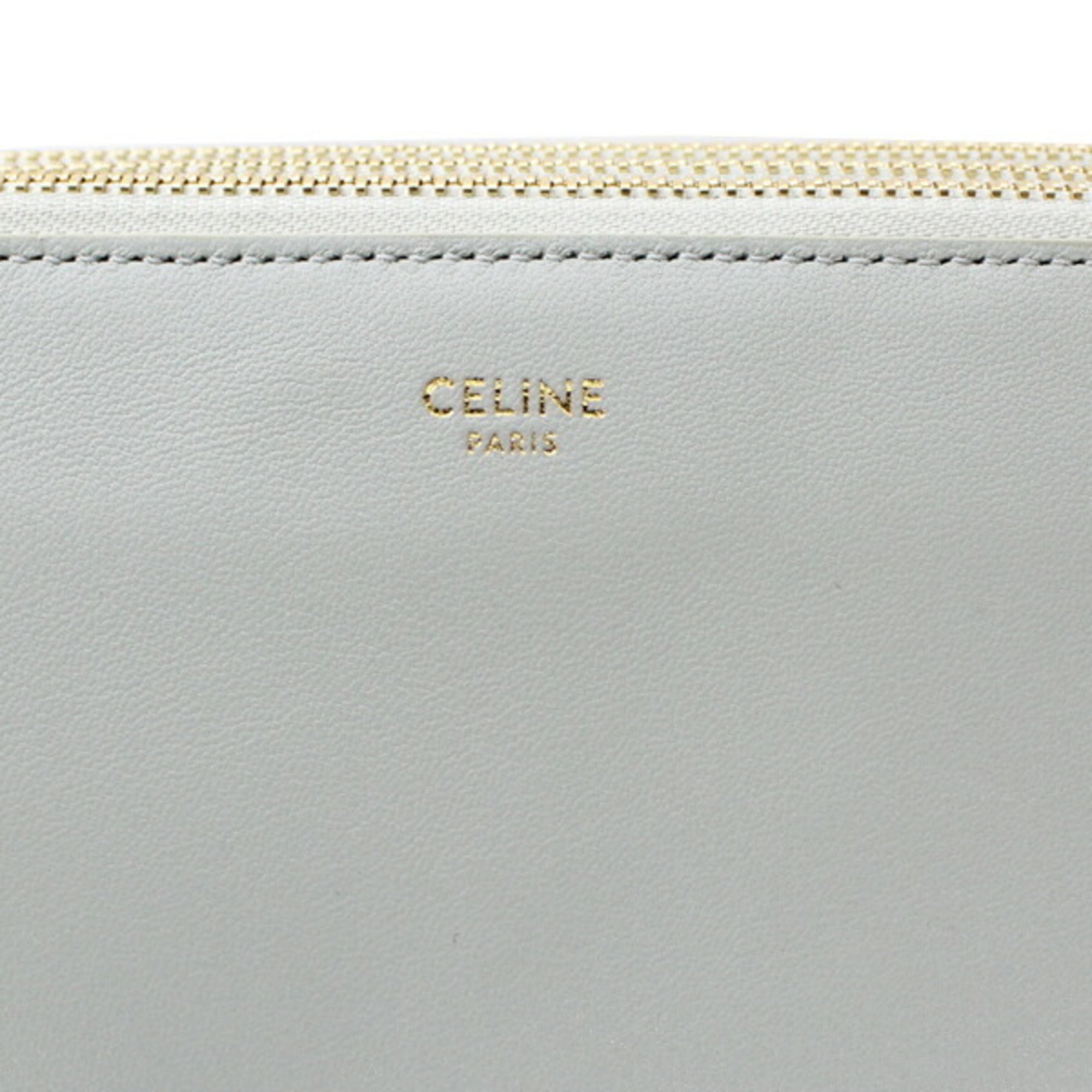 CELINE Trio Small Shoulder Bag Lambskin Leather Women's 192033