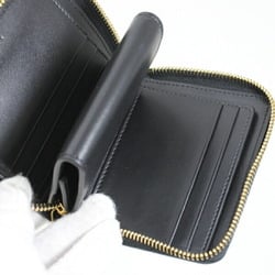 Celine Wallet Wallet/Coin Case Business Card Holder/Card Small Zip Essential Black Round Around Bi-fold 10L203BEL.38NO