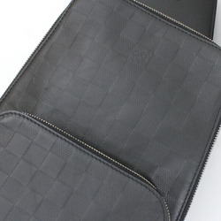 Louis Vuitton Body Bag, Avenir Sling Damier Infini Leather, Black, Men's Shoulder N41720