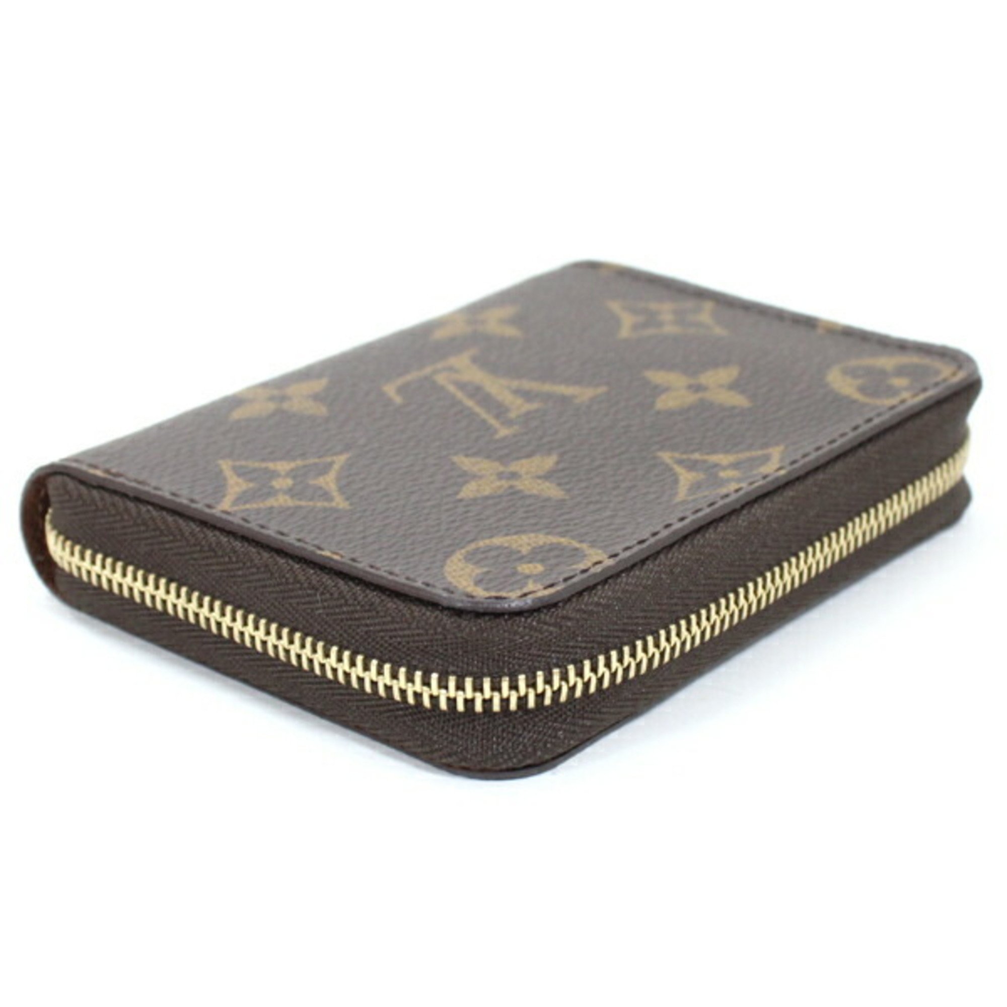 Louis Vuitton Wallets & Coin Cases Monogram Zippy Purse Round Brown Men's Women's M60067 Compact Wallet