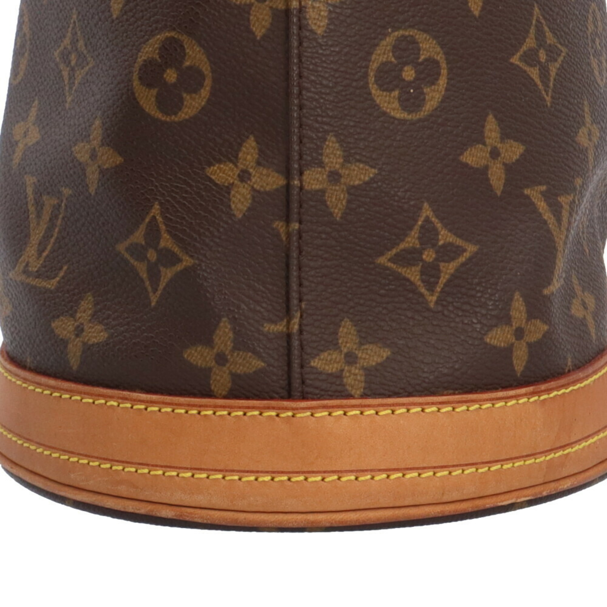 Louis Vuitton Bucket PM Monogram Shoulder Bag Canvas M42238 Brown Women's LOUIS VUITTON