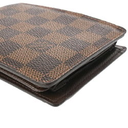 LOUIS VUITTON Damier Portefeuille Florin Brown N60011 Women's Canvas Bi-fold Wallet