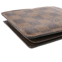 LOUIS VUITTON Damier Portefeuille Florin Brown N60011 Women's Canvas Bi-fold Wallet