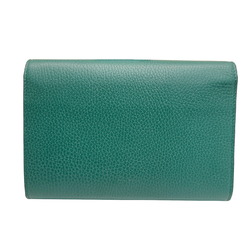 GUCCI Dionysus Chain Shoulder Wallet Bag Leather Green 401231 Women's