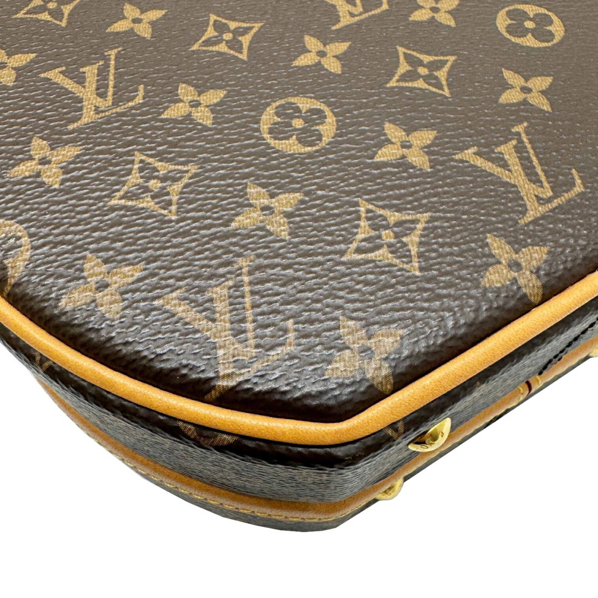 LOUIS VUITTON Louis Vuitton Petite Boite Chapeau M43514 PL3169 Monogram Shoulder Bag Handbag Brown Women's