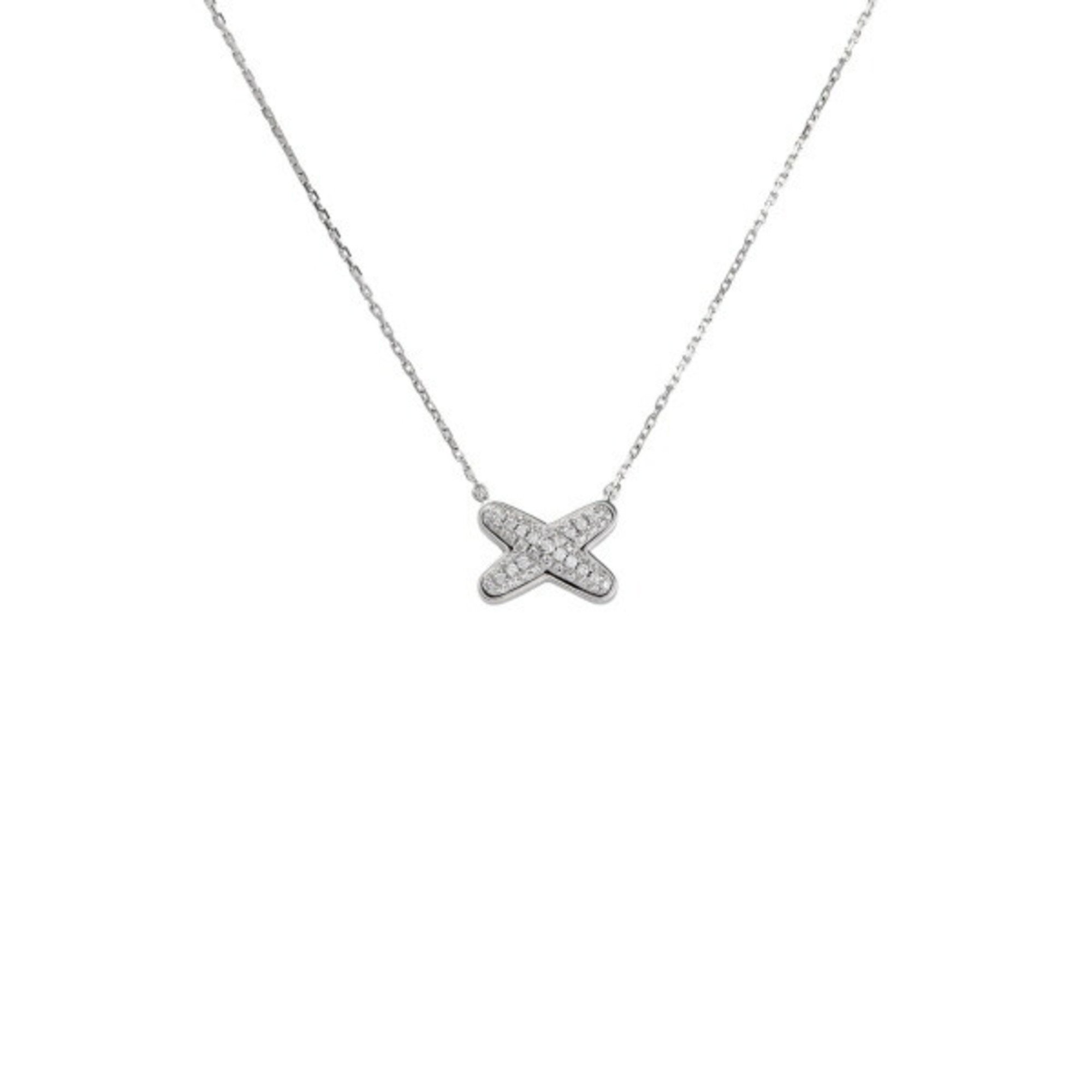 Chaumet Lien Jeu Deux K18WG White Gold Necklace