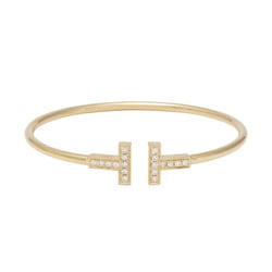 Tiffany T Diamond Wire 18K Yellow Gold Bracelet