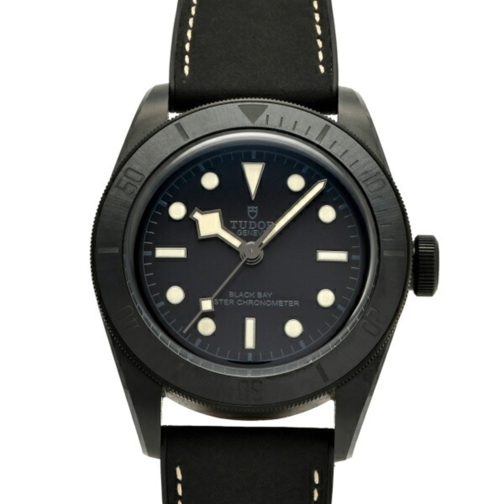 Tudor Black Bay Ceramic 79210CNU-0001 Black/Dot Dial Men's Watch