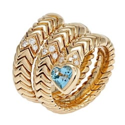 Bvlgari Bulgari Tubogas Spiga 18K Yellow Gold Ring