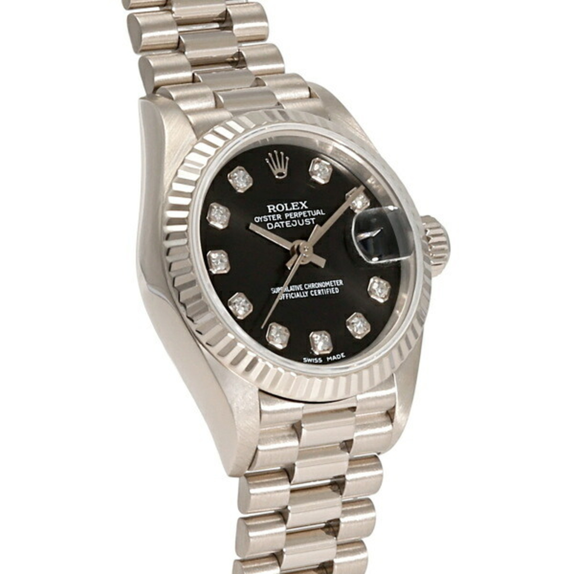 Rolex ROLEX Datejust 26 79179G Black Dial Wristwatch for Women