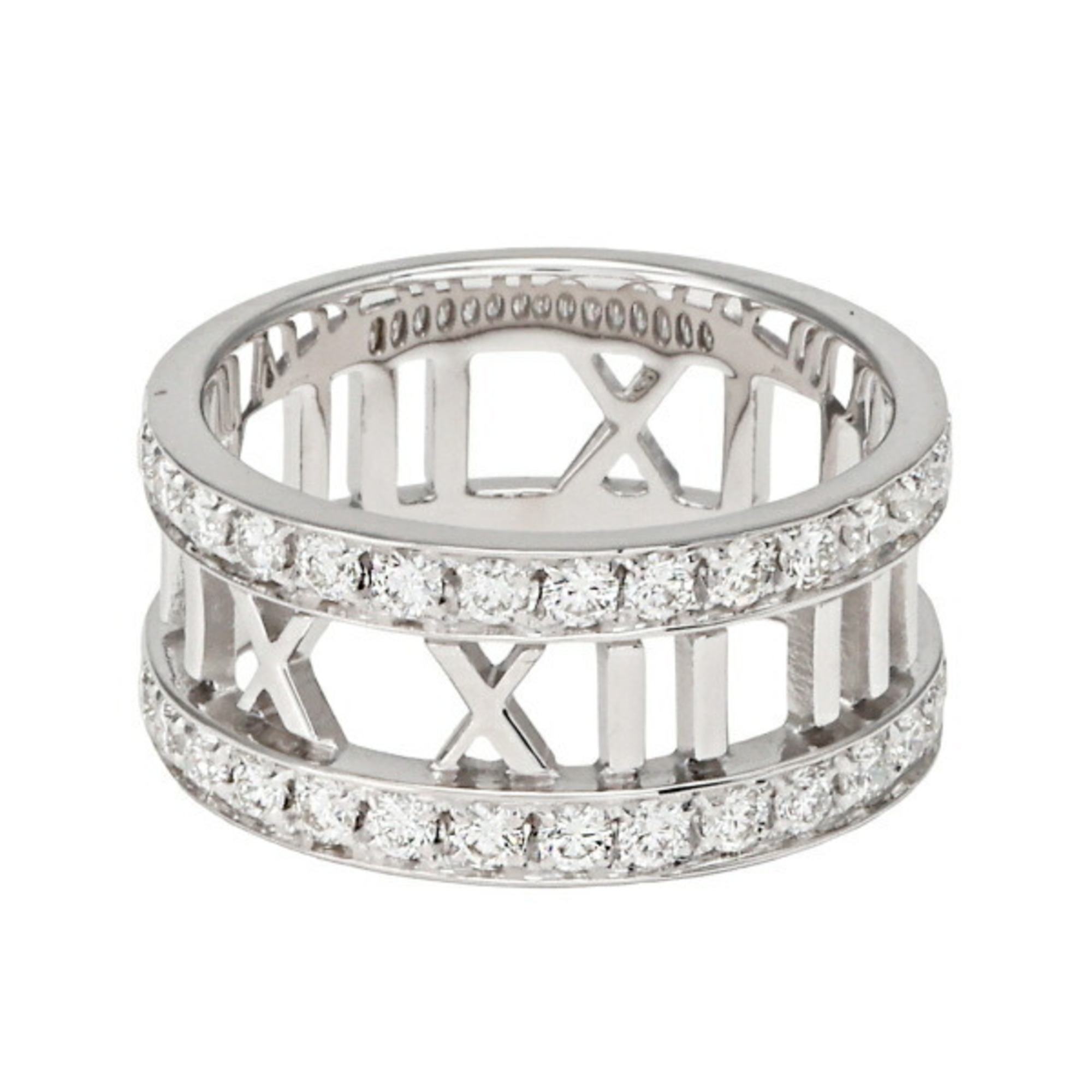 Tiffany Atlas K18WG White Gold Ring