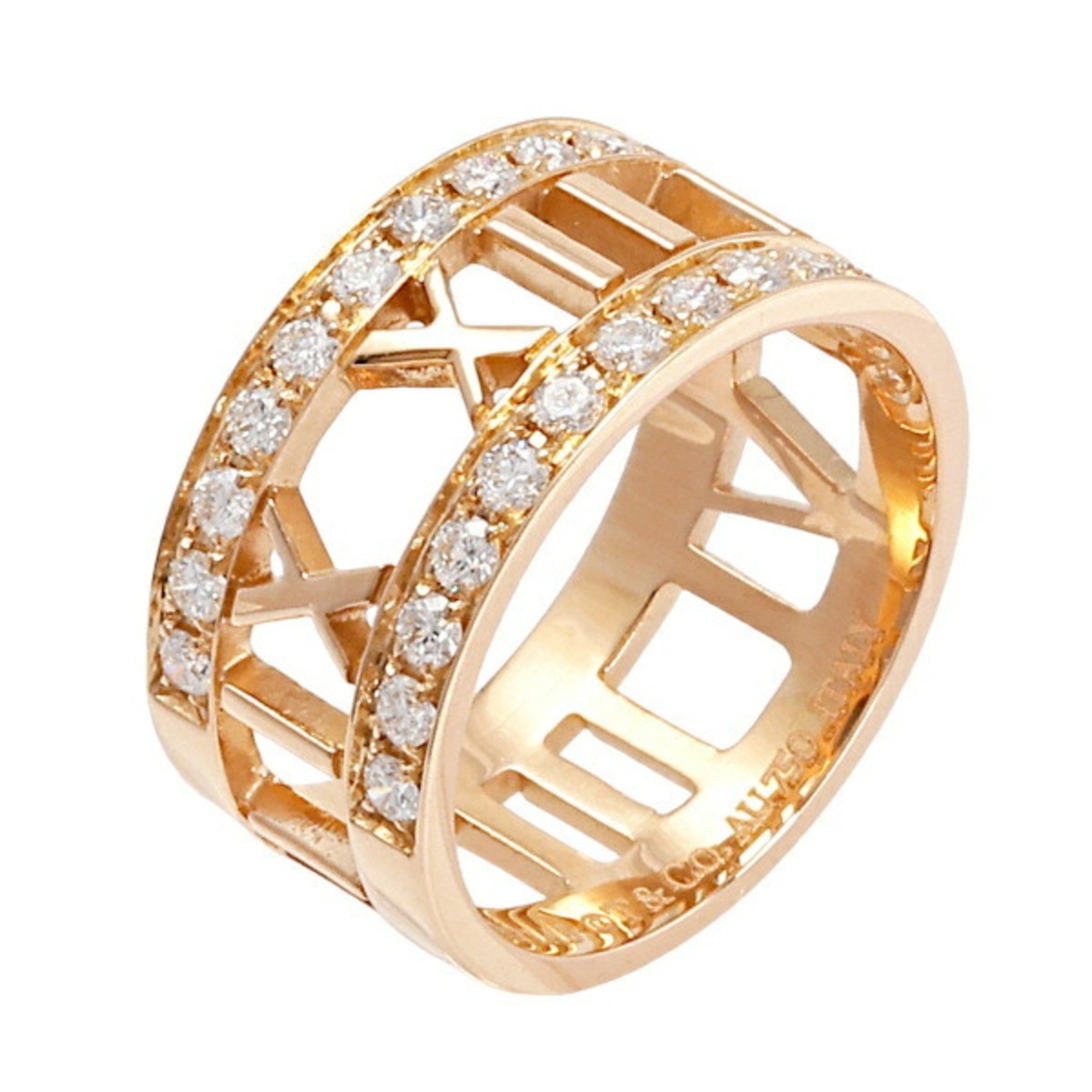 Tiffany Atlas K18PG Pink Gold Ring