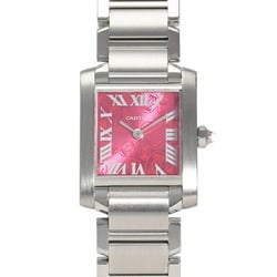 Cartier Tank Francaise SM 2006 Limited Edition W51030Q3 Raspberry Dial Women's Watch