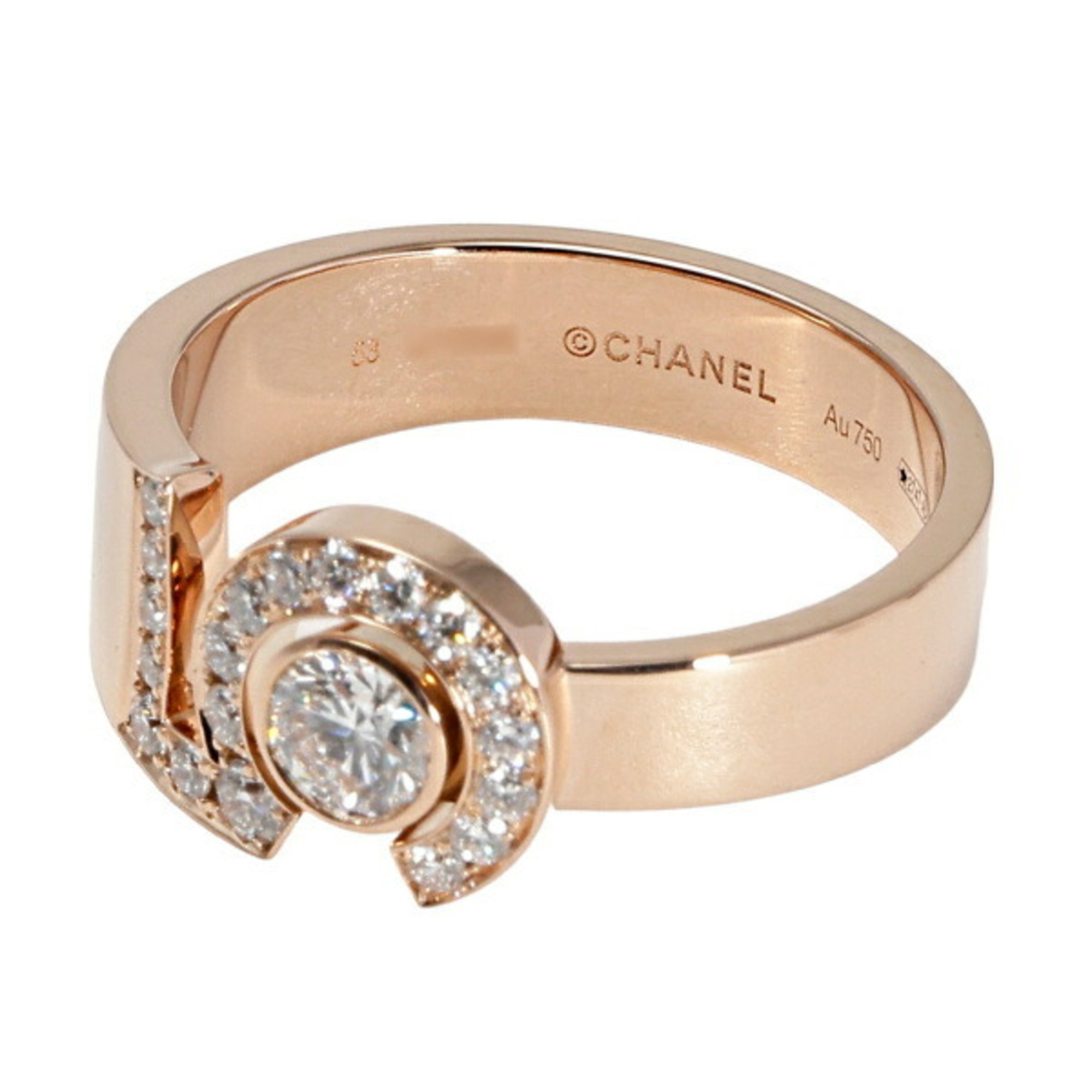 Chanel Eternal K18BG K18 Beige Gold Ring D