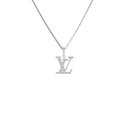 Louis Vuitton Pendant LV GM K18WG White Gold Necklace