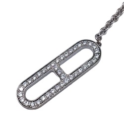 HERMES Chaine d'Ancre Ever SH K18WG Bracelet Accessory White Gold Diamond Women Men