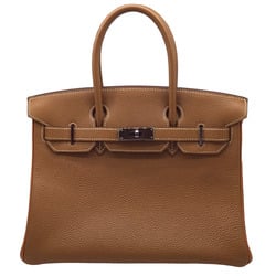 HERMES Hermes Birkin 30 Togo Gold Orange Ruthenium hardware J stamp 2006 Bicolor Handbag Bag Women's Men's