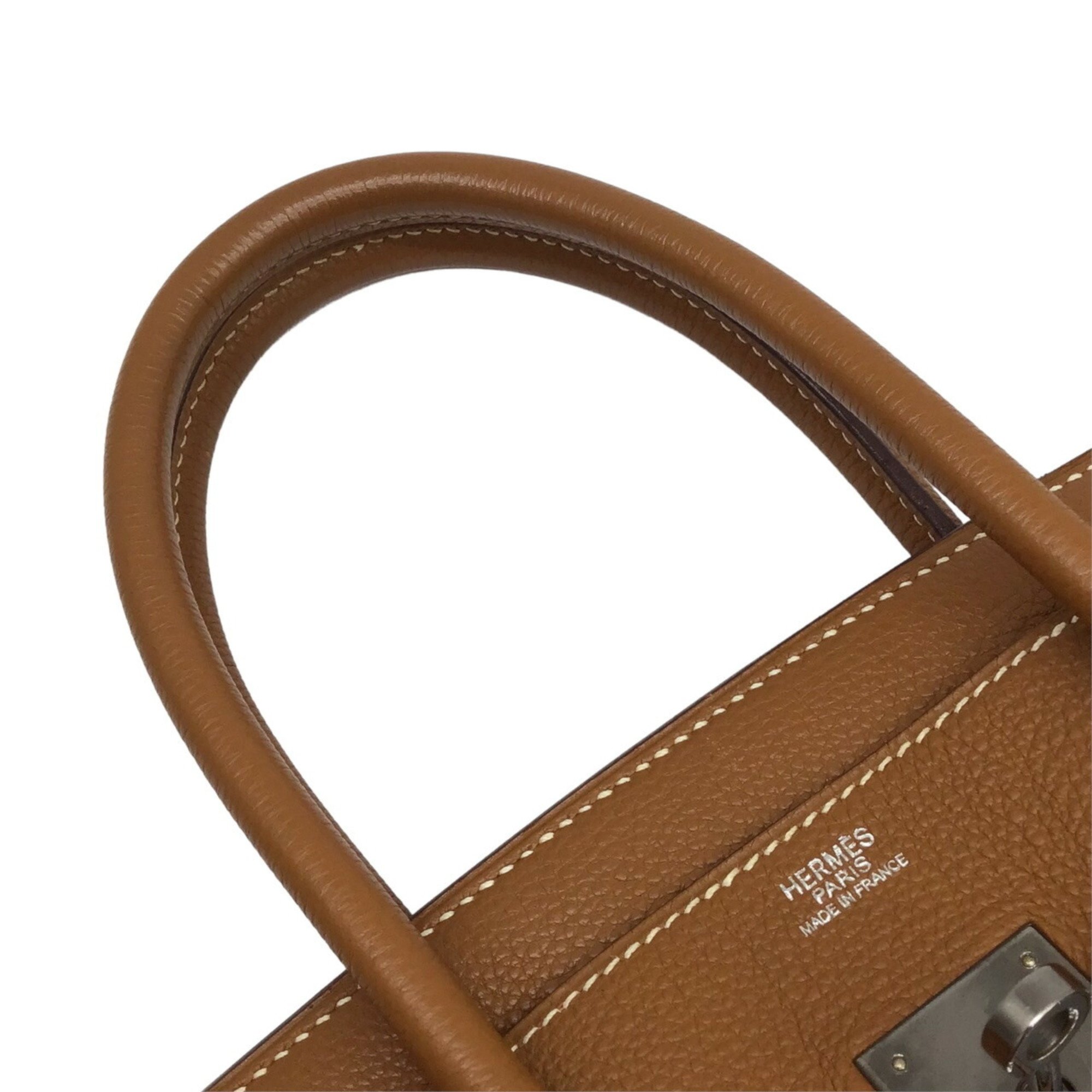 HERMES Hermes Birkin 30 Togo Gold Orange Ruthenium hardware J stamp 2006 Bicolor Handbag Bag Women's Men's