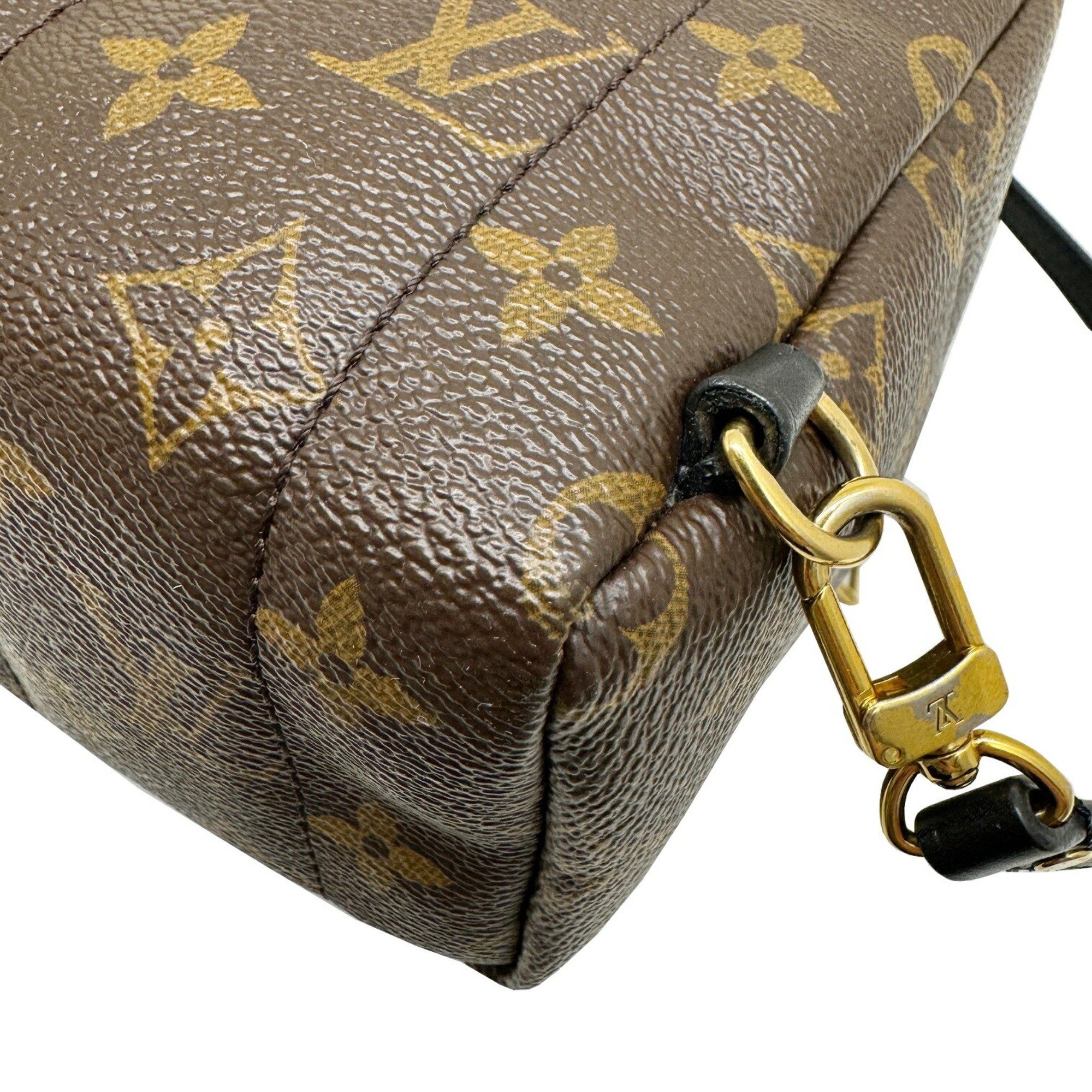 LOUIS VUITTON Palm Springs Backpack MINI M44873 CA3196 Rucksack Daypack Monogram Brown Women's