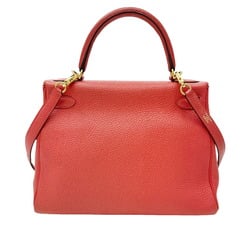 Hermes Kelly 28, Inner Stitching, Shoulder Bag, T-Engraving, Made in 2015, Rouge Pivoine, Handbag, Rouge, Vermilion, KELLY28, Women's