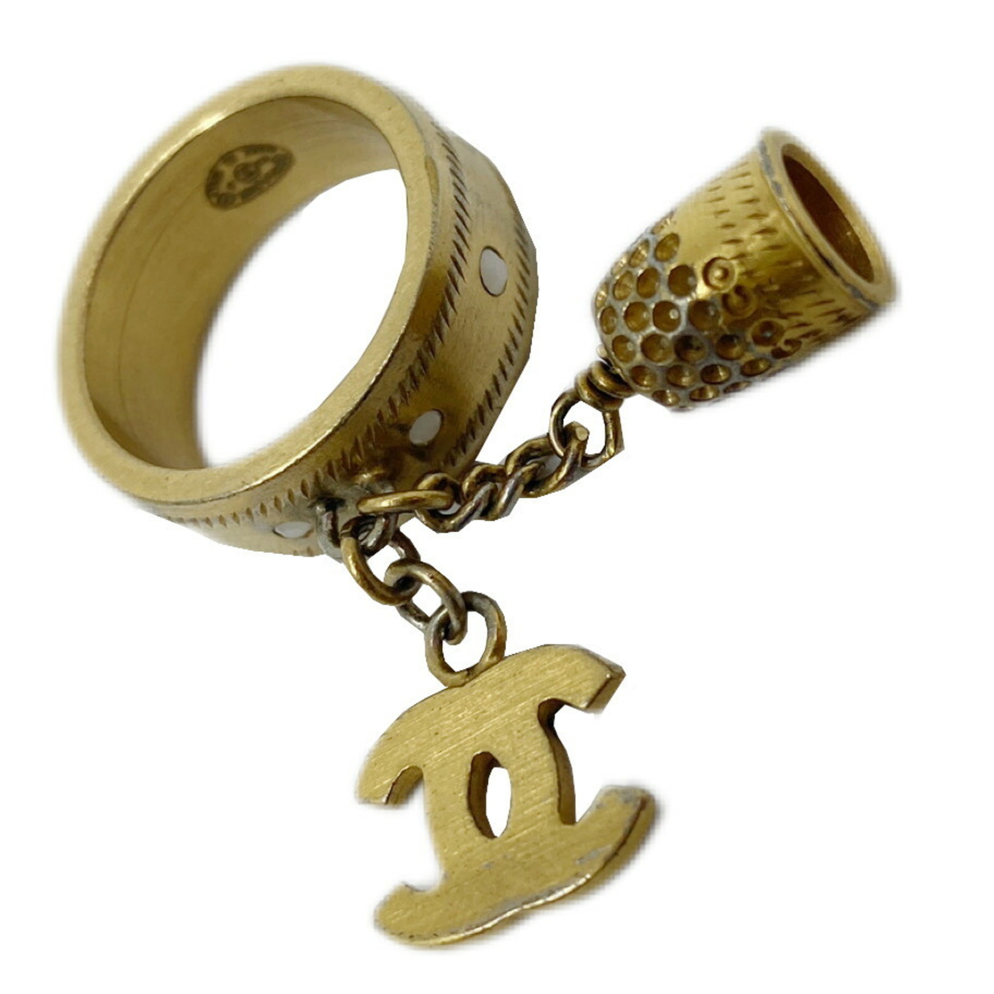 CHANEL Chanel Ring Belki Plated 03A CC Accessory Women's