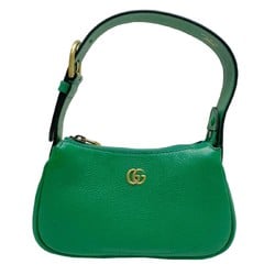 GUCCI Shoulder Bag Handbag 739076 Soft Leather Women's Green