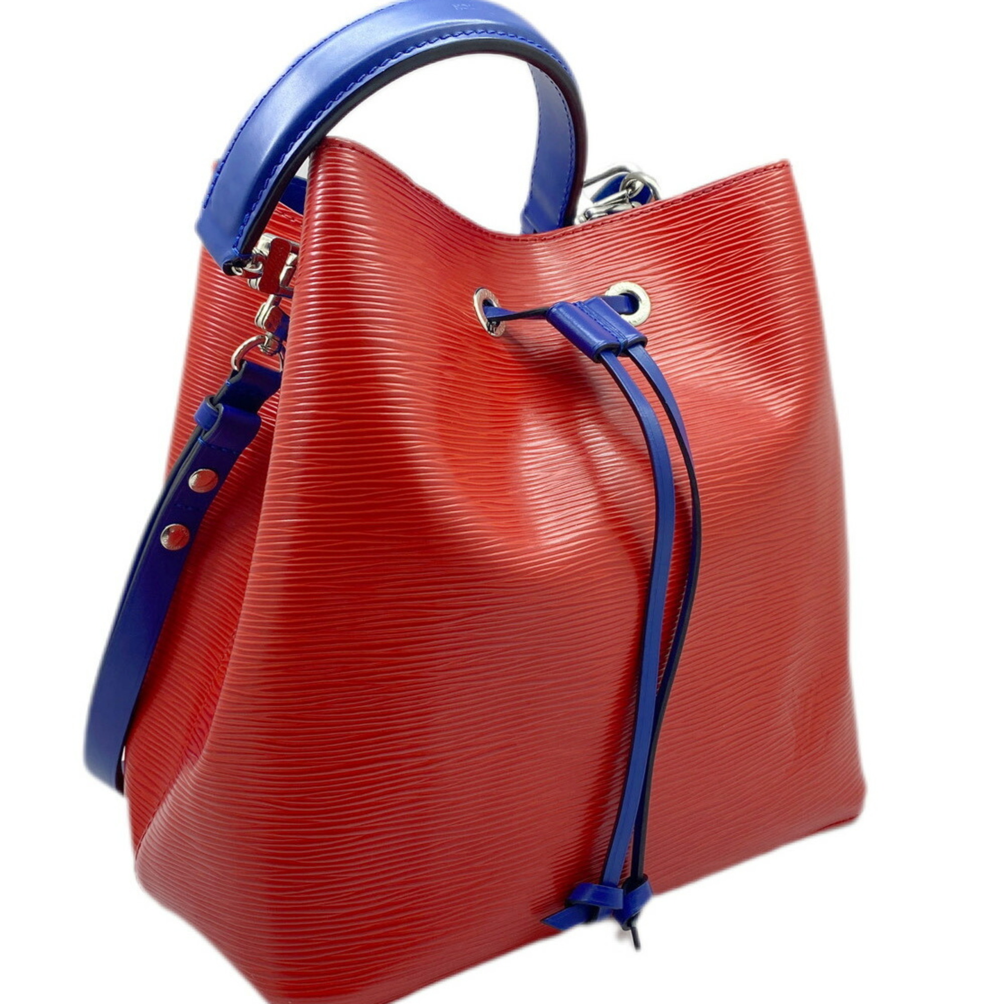 LOUIS VUITTON Louis Vuitton NeoNoe Epi M55394 Shoulder Bag Handbag Leather Red Blue Women's Men's